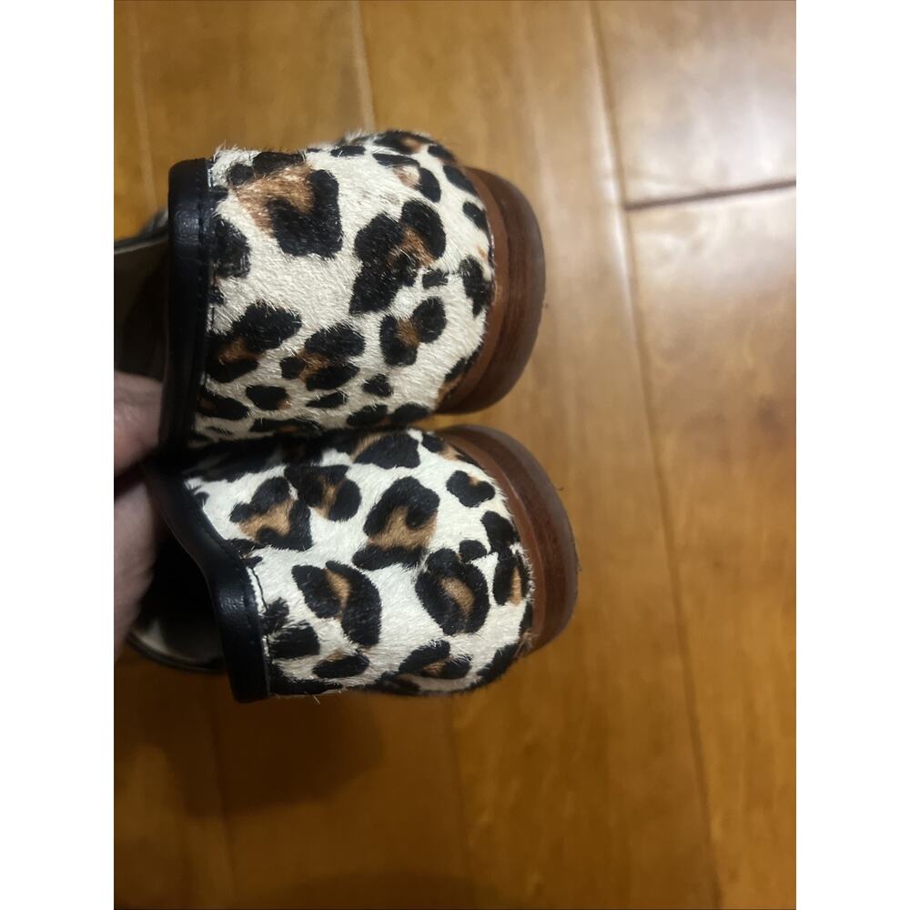 Sam Edelman Loraine Bit Loafers Leopard Calf Hair Gold Horsebit Women’s Size 9.5 - Picture 4 of 8